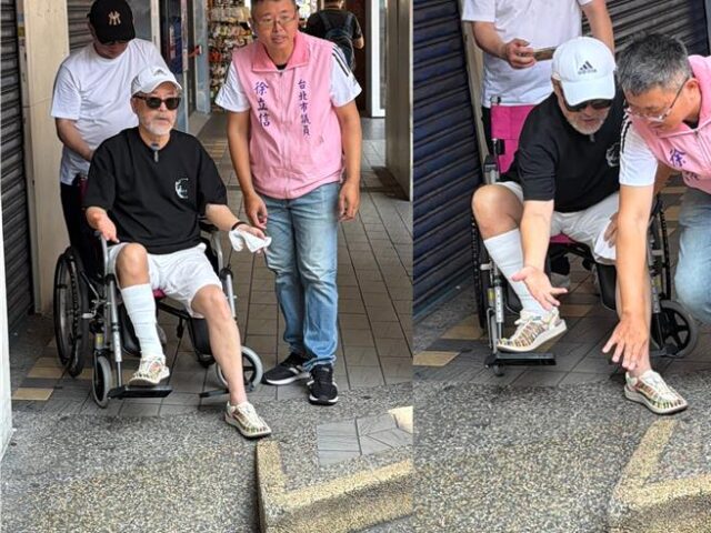 台灣新聞通訊社-班鐵翔騎樓重摔骨折住院19天！重回案發地提告：希望我是最後一個