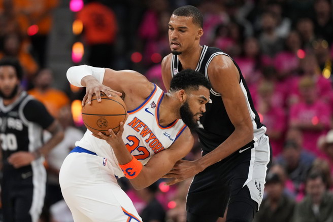 台灣新聞通訊社-NBA總冠軍賽》尚帕尼飆5顆三分球 馬刺半場領先尼克7分