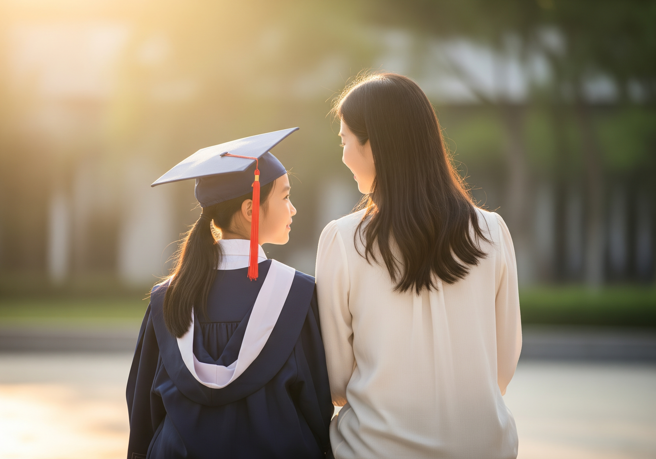 台灣新聞通訊社-27歲超正妹子PO女兒國小畢業合照!網一算皺眉:爸爸關多久?