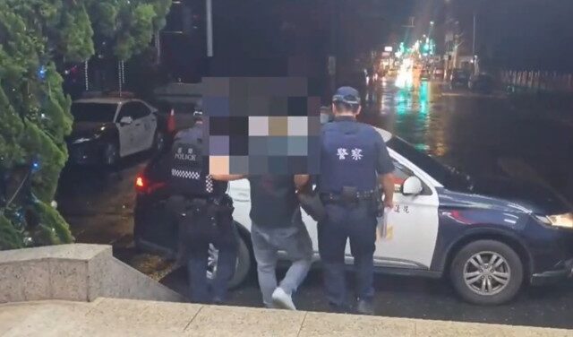 台灣新聞通訊社-毒駕男心虛闖民宿裝住戶 掛假牌＋毒品露餡全栽了