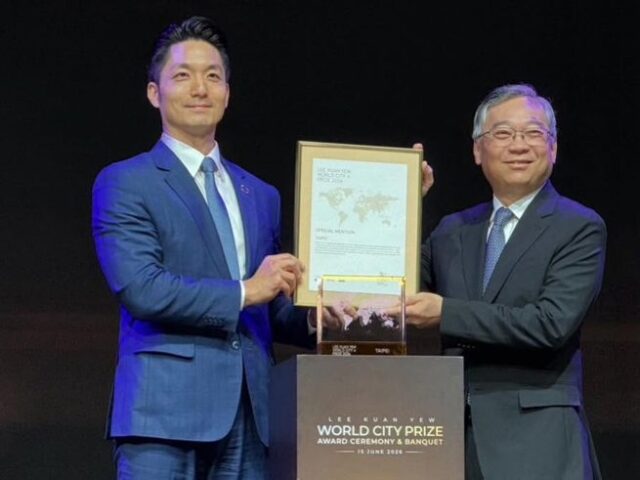 台灣新聞通訊社-蔣萬安赴星領李光耀世界城市獎  方恩格：認證北市進步超有感