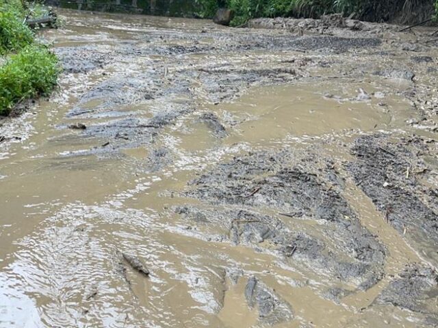 台灣新聞通訊社-影》連日降雨釀災 投89線18.2K、36.5K接連傳土石流、落石