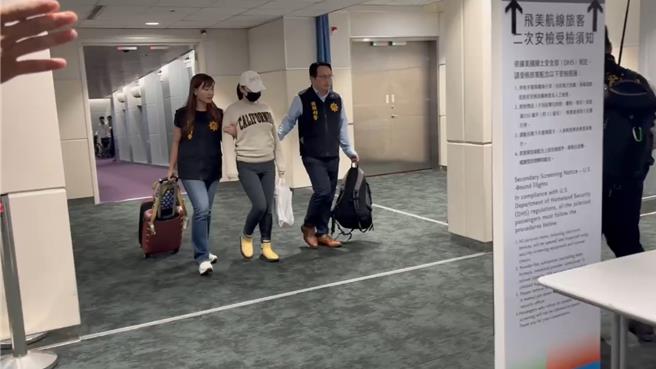台灣新聞通訊社-「太陽花女神」劉喬安押解抵台 在美收押期間明顯胖了一圈