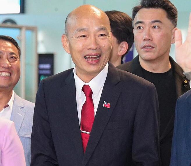 台灣新聞通訊社-韓國瑜獲高規格接待 翁履中：美方是利益導向 也許對執政黨不滿