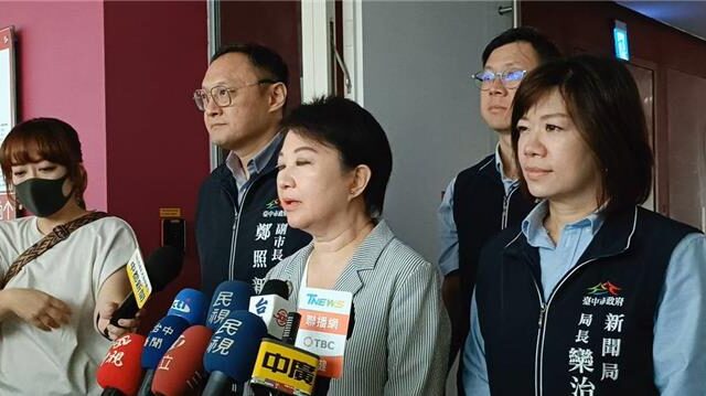 台灣新聞通訊社-盧秀燕聲援饒慶鈴轟政府搞封殺  喊話總統出訪不易應心存感激
