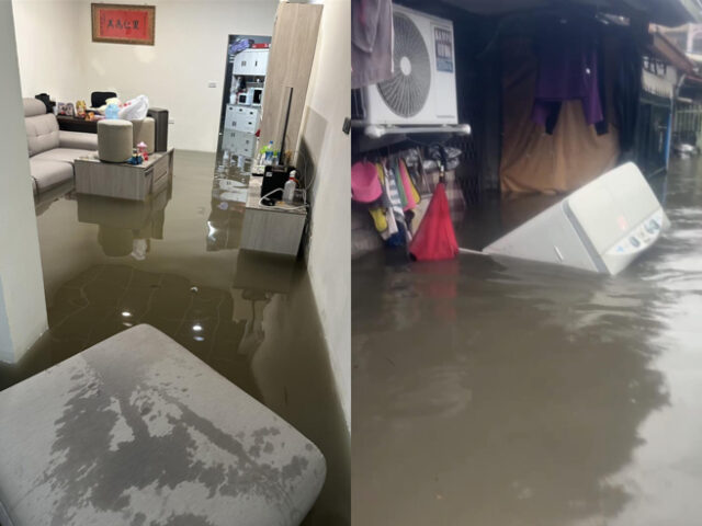 台灣新聞通訊社-屏東潮州水淹及腰！家具泡水、黃泥灌豬舍 鎮民：比八八水災慘