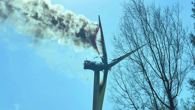 台灣新聞通訊社-台電雲林風機變「風火輪」！經長令：全面清查舊機組