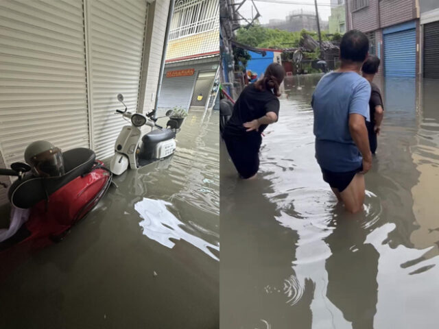 台灣新聞通訊社-全台淪陷！豪雨特報本島＋澎湖20縣市全列警戒區 屏東狂炸645毫米