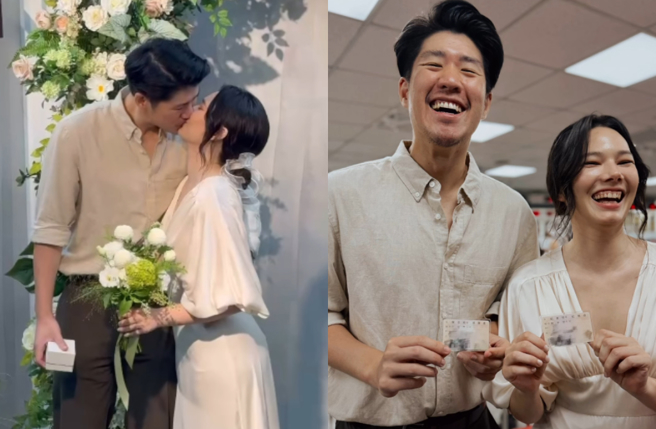 台灣新聞通訊社-紀培慧甜嫁9年導演男友！嗨曬身分證「未來我們都有彼此」