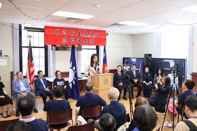 台灣新聞通訊社-拜會波士頓中華公所 鄭麗文:兩岸強強聯手成就無法想像