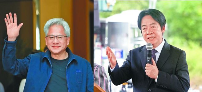 台灣新聞通訊社-賴總統邀黃仁勳下次來台參觀發電廠 他曝現況1句話酸爆