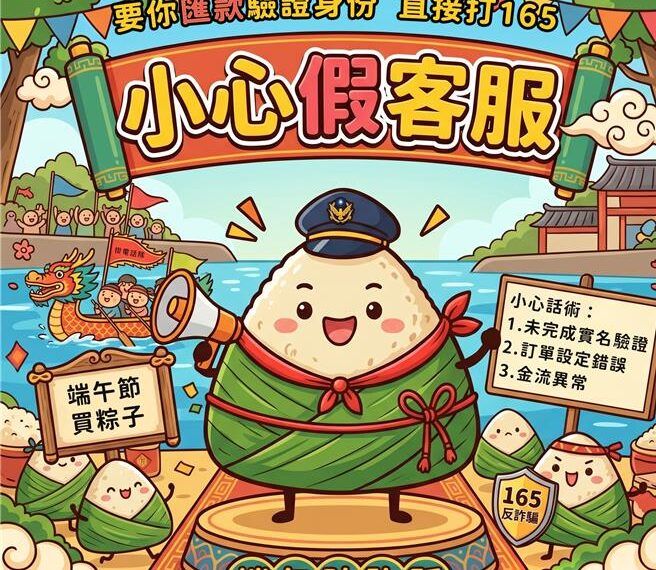 台灣新聞通訊社-臉書訂購300元粽子！男子遭「未實名驗證」詐騙痛失百萬元