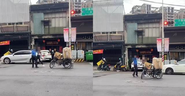 台灣新聞通訊社-八德擋車翁「踢鐵板」 行車糾紛遭痛毆！  網呼：療癒