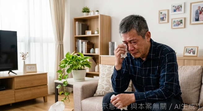 台灣新聞通訊社-妻返鄉祭祖探親竟一去不回 人夫病後苦守空房怒斷悲催婚