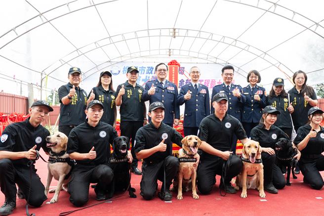 台灣新聞通訊社-桃市府為「毛警官」打造辦公訓練廳舍 116年完工搬新家