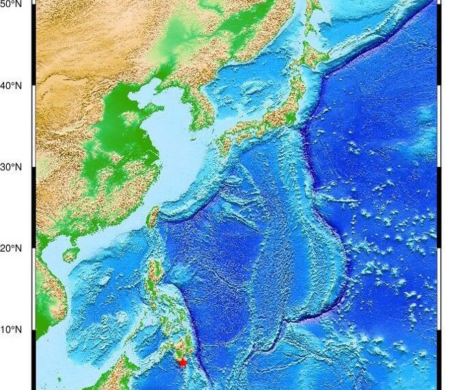台灣新聞通訊社-菲律賓規模8.2強震 氣象署今早發「海嘯消息」