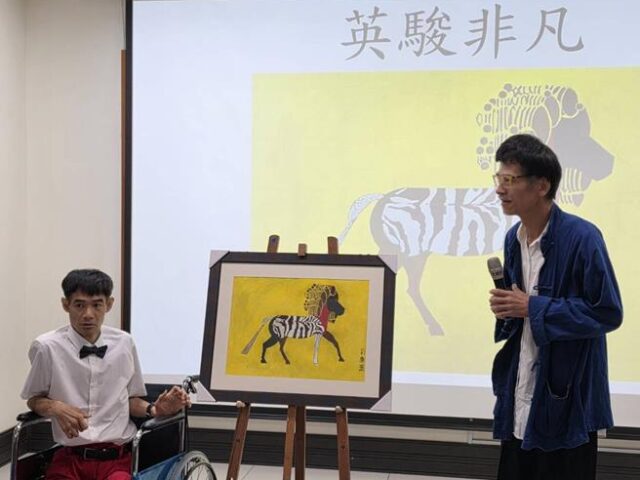 台灣新聞通訊社-畫出內心小宇宙！若竹兒畫家與《老鷹之手》彭家如義賣點亮若家