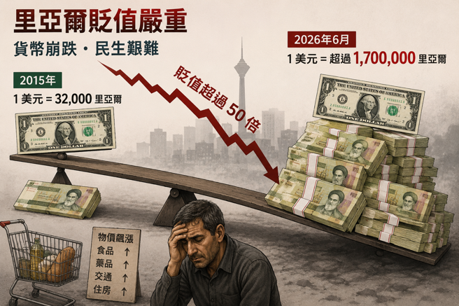 台灣新聞通訊社-伊朗通膨率飆至二戰以來最高水準　經濟危機恐再引發社會動盪