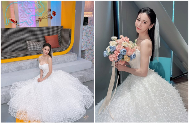 台灣新聞通訊社-瑤瑤披絕美婚紗仙氣爆棚！羞喊「好像很適合結婚」