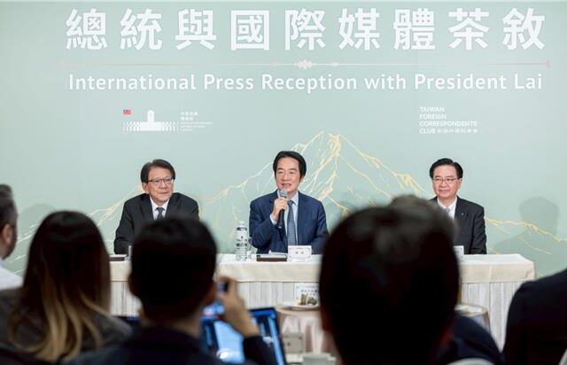 台灣新聞通訊社-選端午前夕與外媒茶敘 賴清德要向國際展現「2態度」