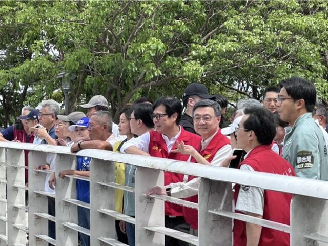 台灣新聞通訊社-卓揆視察白米滯洪池 籲強化「翻桌率」治水效能並加速預算支持