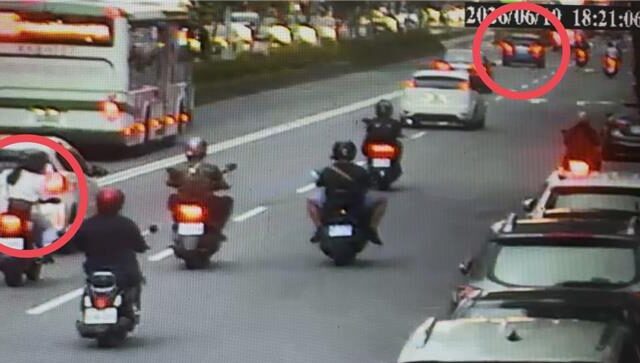 台灣新聞通訊社-汽車後座亂丟菸蒂！正義女騎士秒撿起「丟回車內」 竟被告了