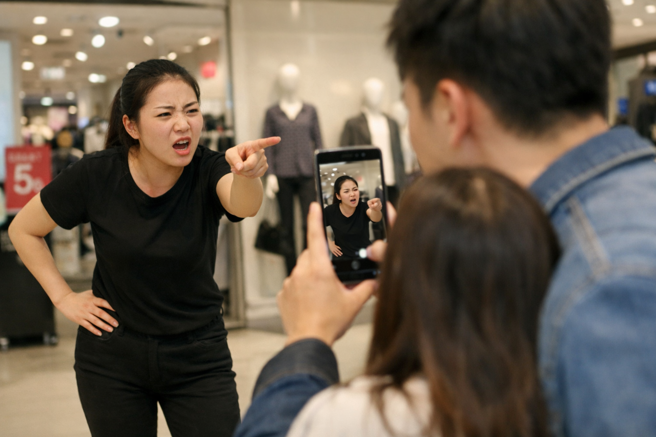 台灣新聞通訊社-一句「窮逛」遭炎上！女店員出言辱客 商場急滅火