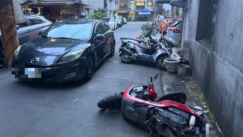 台灣新聞通訊社-連撞6車落跑肇逃！基隆「喪屍男」毒駕失控暴衝　被逮尿篩呈陽性送辦
