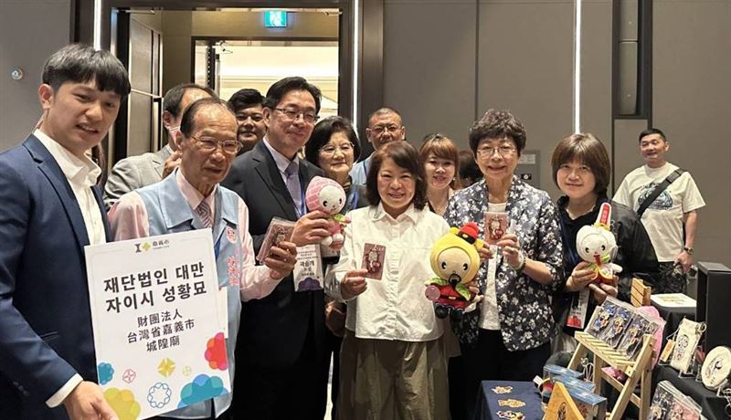 台灣新聞通訊社-嘉義城隍廟受邀參加嘉義市政府釜山拚觀光行列