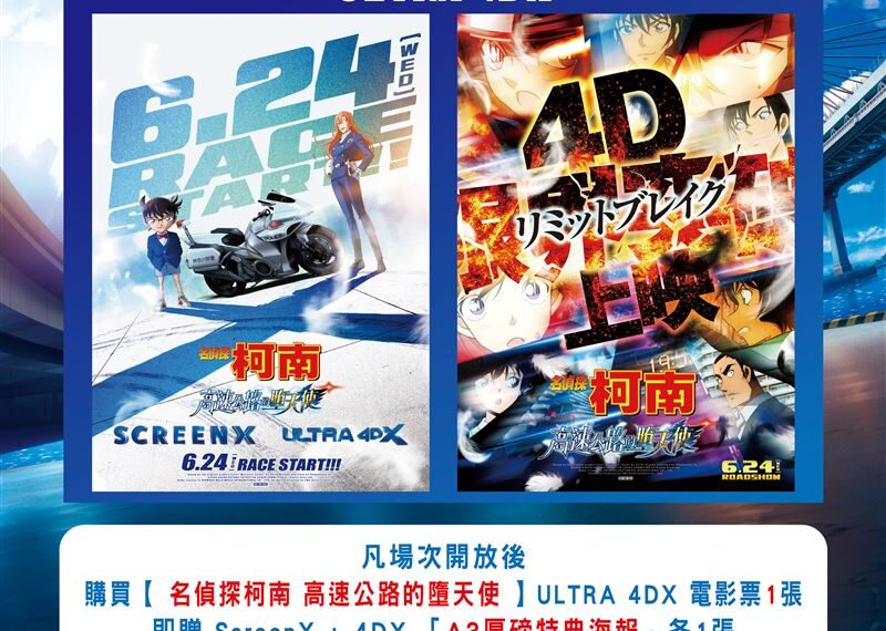 台灣新聞通訊社-《名偵探柯南 高速公路的墮天使》6月24日全台聯映！