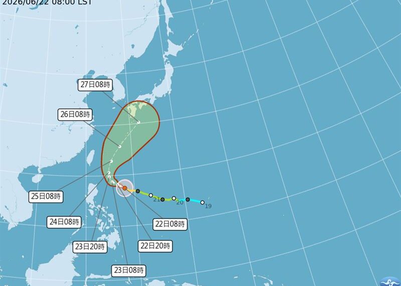 台灣新聞通訊社-米克拉最快明升級強颱!這天起「全台轉雨」 氣象署曝雙颱機率