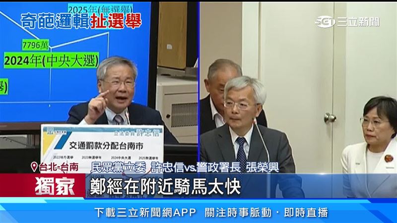 台灣新聞通訊社-獨家／「測速王」跟鄭經摔馬死有關？許忠信質詢惹議