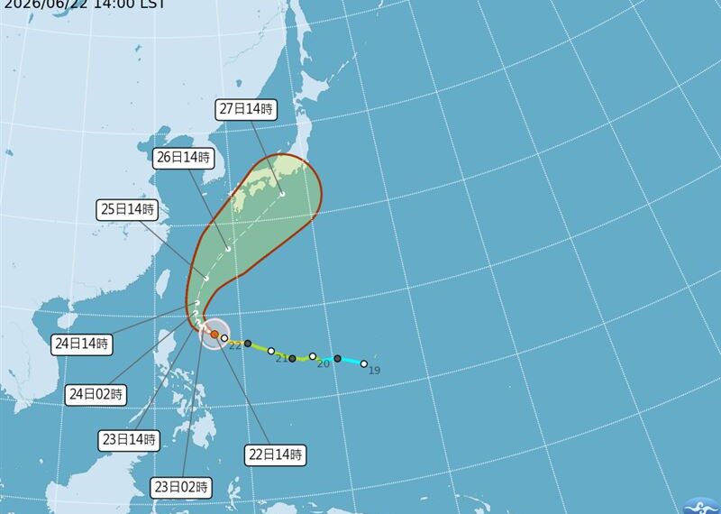 台灣新聞通訊社-米克拉最快今晚升強颱　週四雨最猛「有望颱風假」？氣象署全說了