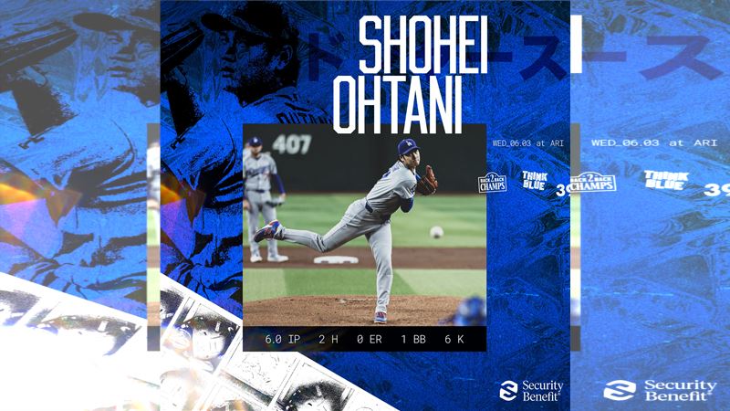 台灣新聞通訊社-MLB／本季第6次「二刀流」　大谷翔平6局6K無失分！單場2安2保送