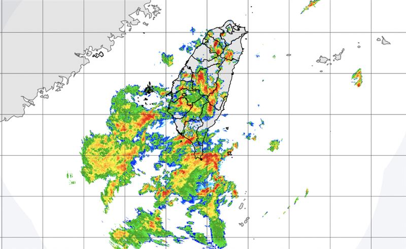 台灣新聞通訊社-快訊／雨勢升級！13縣市豪、大雨特報　一路下到晚上