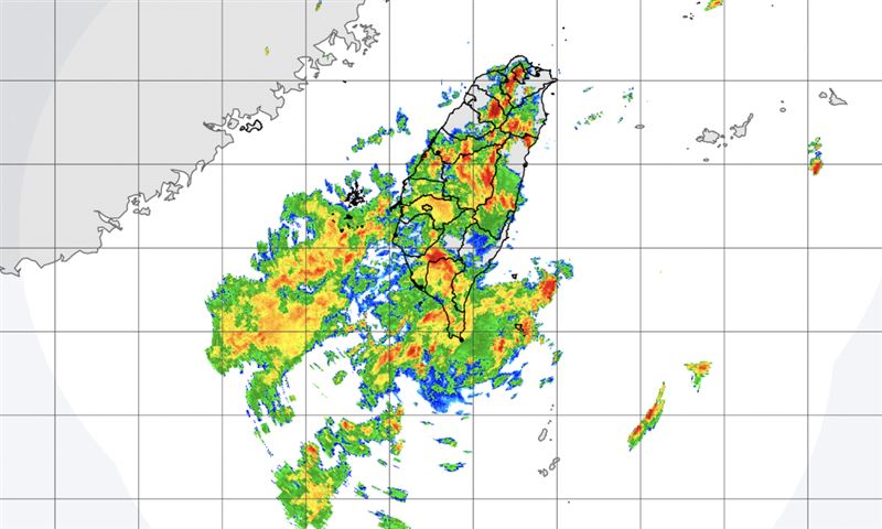 台灣新聞通訊社-快訊／下班注意！14縣市豪、大雨特報　大雷雨最新警戒區曝