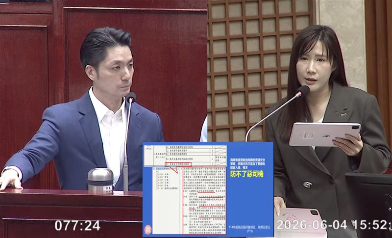 台灣新聞通訊社-驚！議員踢爆「173叫車」男司機騷擾女主播　蔣萬安：建議中央立刻下架