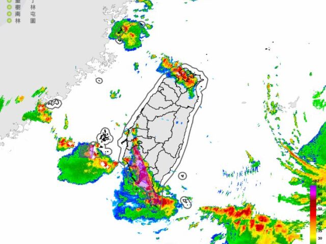 台灣新聞通訊社-快訊／雨勢升級！12縣市豪、大雨特報　大雷雨最新警戒區曝光