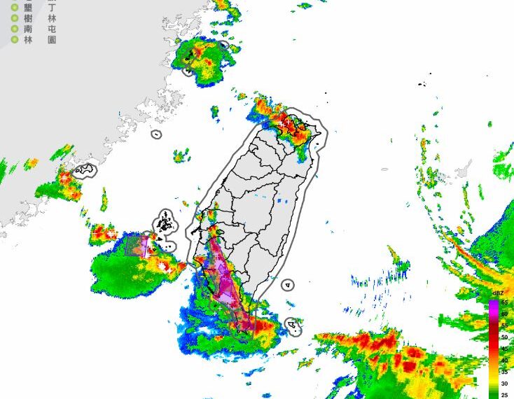 台灣新聞通訊社-快訊／雨勢升級！12縣市豪、大雨特報　大雷雨最新警戒區曝光