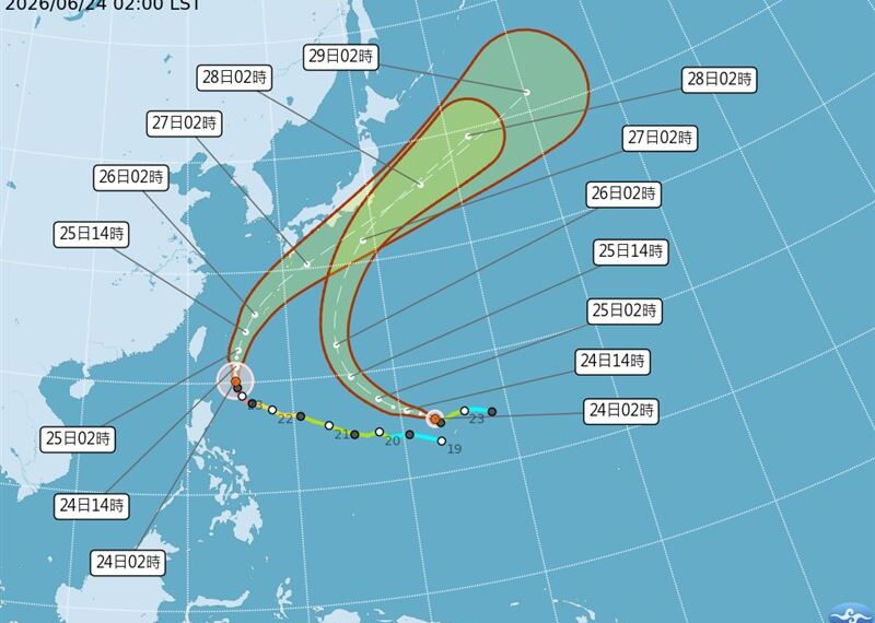 台灣新聞通訊社-米克拉接近「雨彈連轟3天」 下週恐又有新颱風