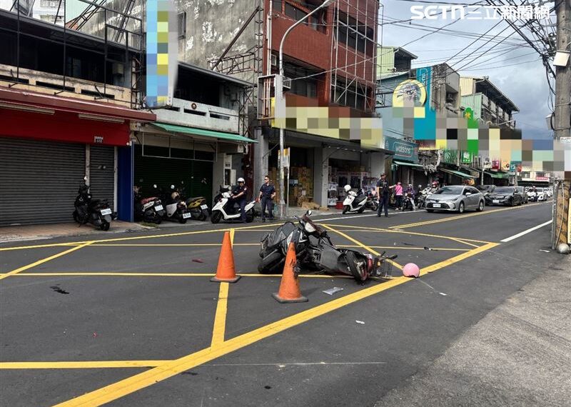 台灣新聞通訊社-騎車左轉擊落66歲婦！肇事82歲嬤噴飛「口鼻出血」OHCA…送醫搶救不治