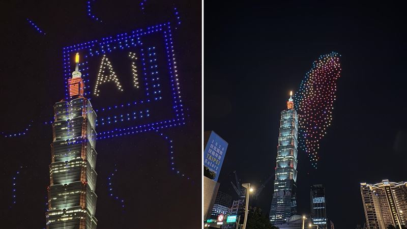台灣新聞通訊社-台北千架無人機秀「0宣傳」！林亮君批：蔣萬安市政出大問題