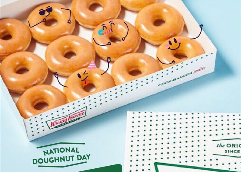 台灣新聞通訊社-只有今天！Krispy Kreme國際甜甜圈日「買1盒送1盒」