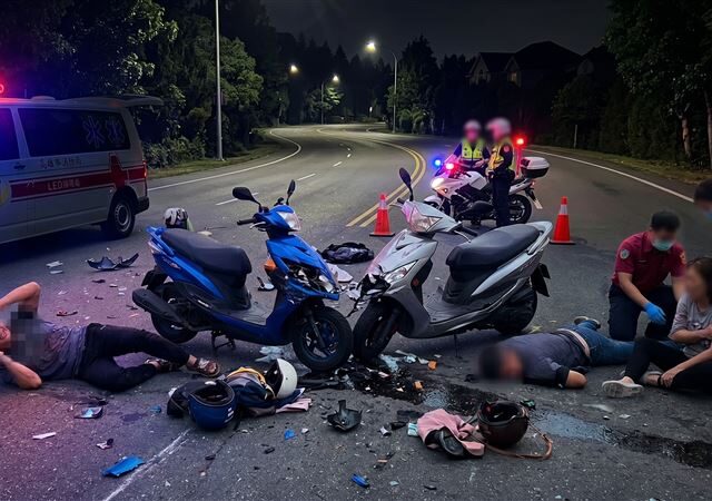 台灣新聞通訊社-高雄2騎士路中央對撞…爆1死1重傷！他「眼球破裂」自首、不認罪被重判