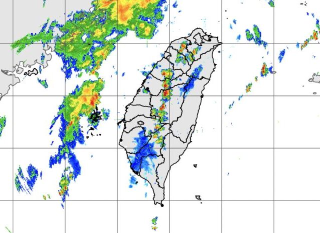 台灣新聞通訊社-快訊／午後雨彈開炸！12縣市大雨特報　一路下到晚上