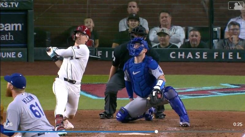 台灣新聞通訊社-MLB／卡洛爾開轟中止響尾蛇18局0得分　馬提9局下再見轟道奇！止2連敗
