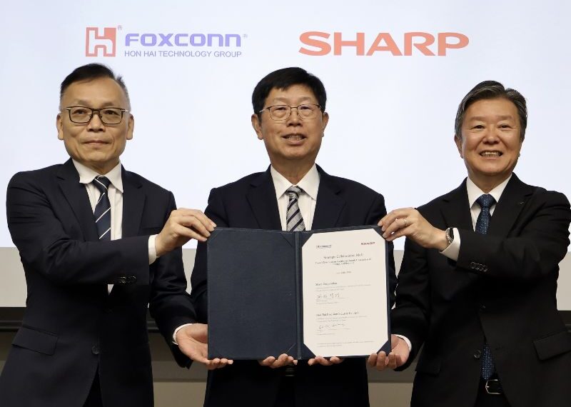 台灣新聞通訊社-鴻海攜夏普策略合作 攻AI基建能源機器人