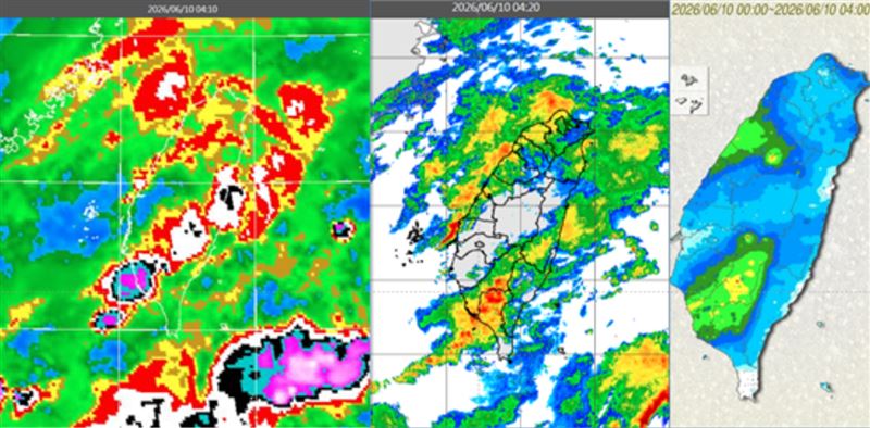 台灣新聞通訊社-今滯留鋒徘徊「降雨時間長」!雨至少還要下7天 中場休息時間曝