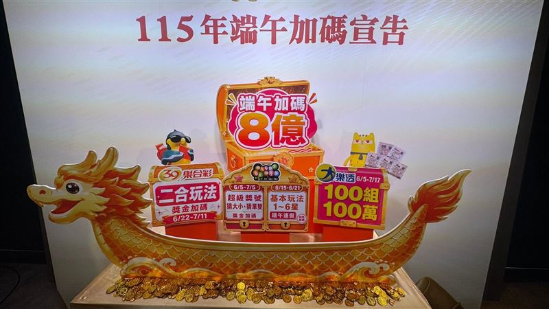 台灣新聞通訊社-快訊／端午加碼起跑！連8摃　大樂透下期上看2.1億
