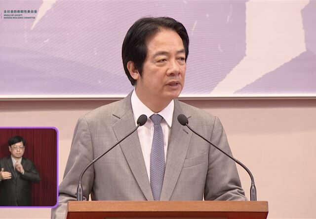 台灣新聞通訊社-重批中國「印太和平破壞者」　賴清德：台灣提升自我防衛能力絕非挑釁